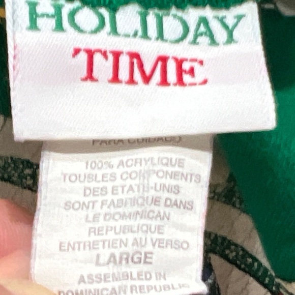 Vintage Teddy Bear Xmas Ugly Sweater Party Holiday 1990s Sweatshirt - Picture 3 of 6